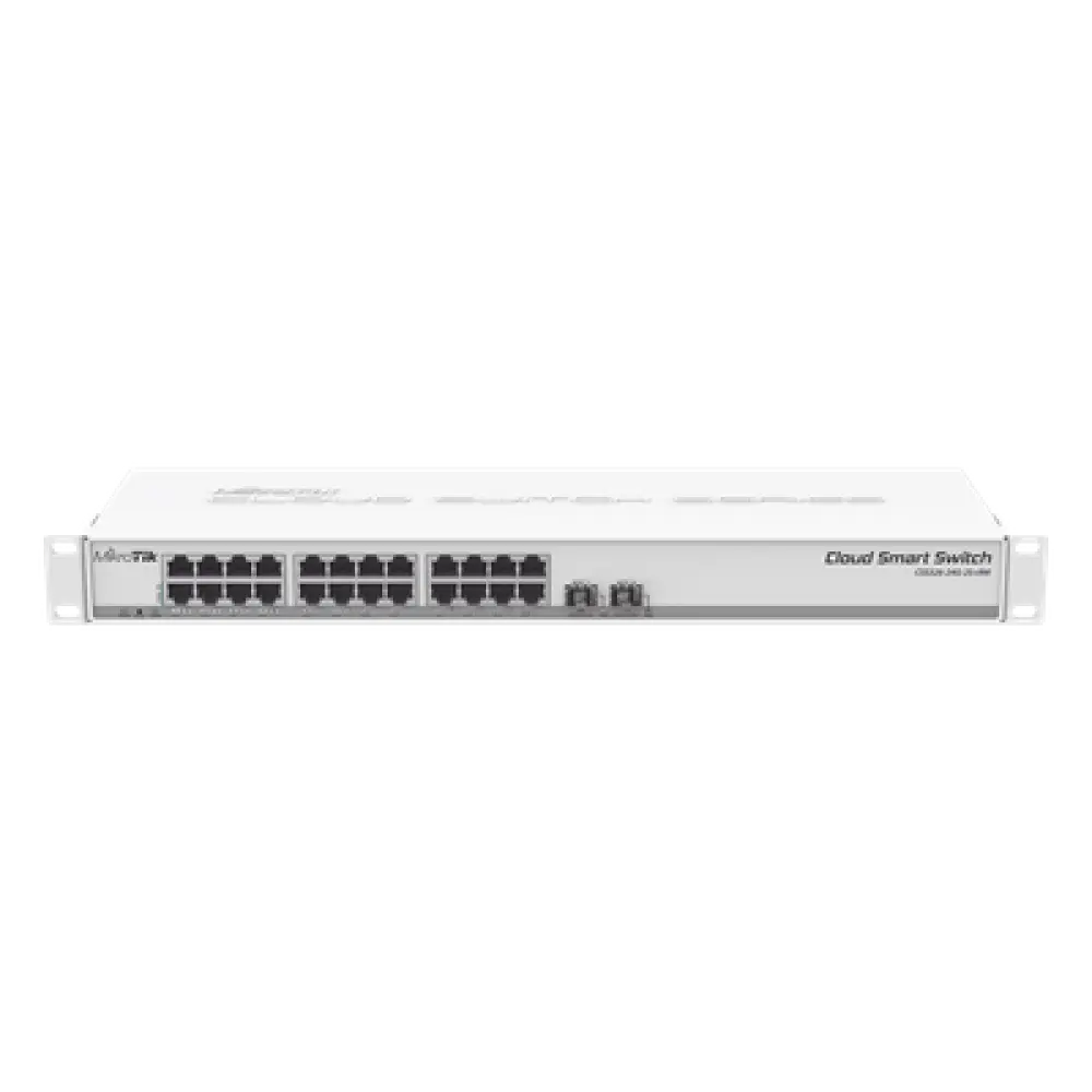 Cloud Smart Switch / 24 Puertos Gigabit / 2 Puertos SFP+ 10G / 1U Rackmount / -40°C a +70°C / 19W / 1.44 ft x 0.47 ft x 0.14 ft