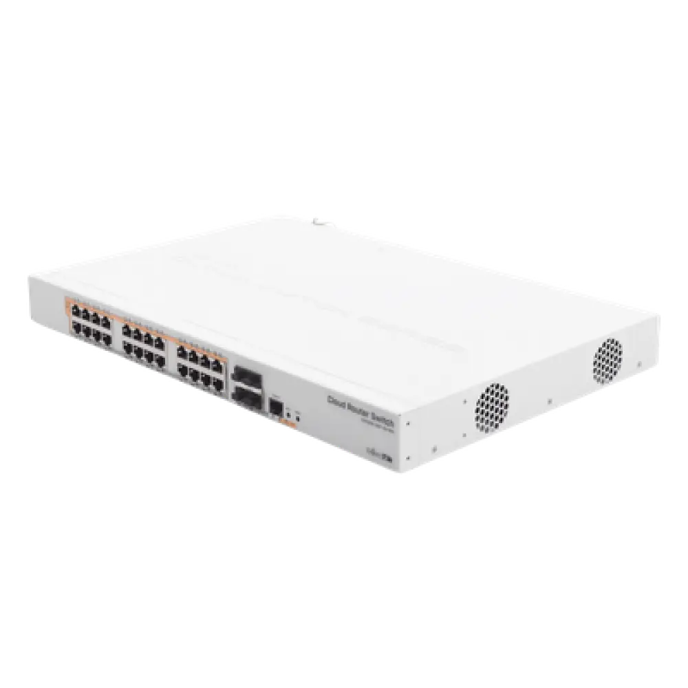 Switch PoE / 24 Puertos Gigabit / 4 SFP+ 10G / 450W PoE / 1U Rack