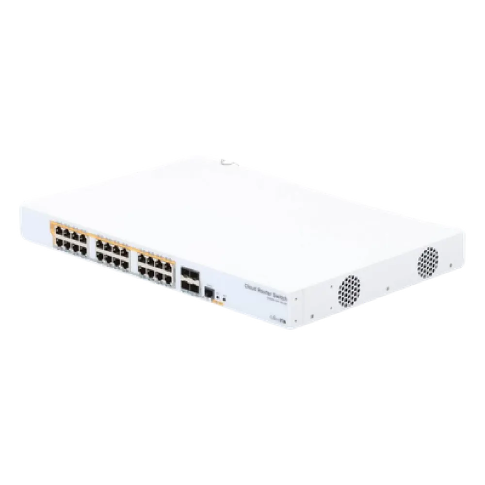 Switch PoE / 24 Puertos Gigabit / 4 SFP+ 10G / 450W PoE / 1U Rack