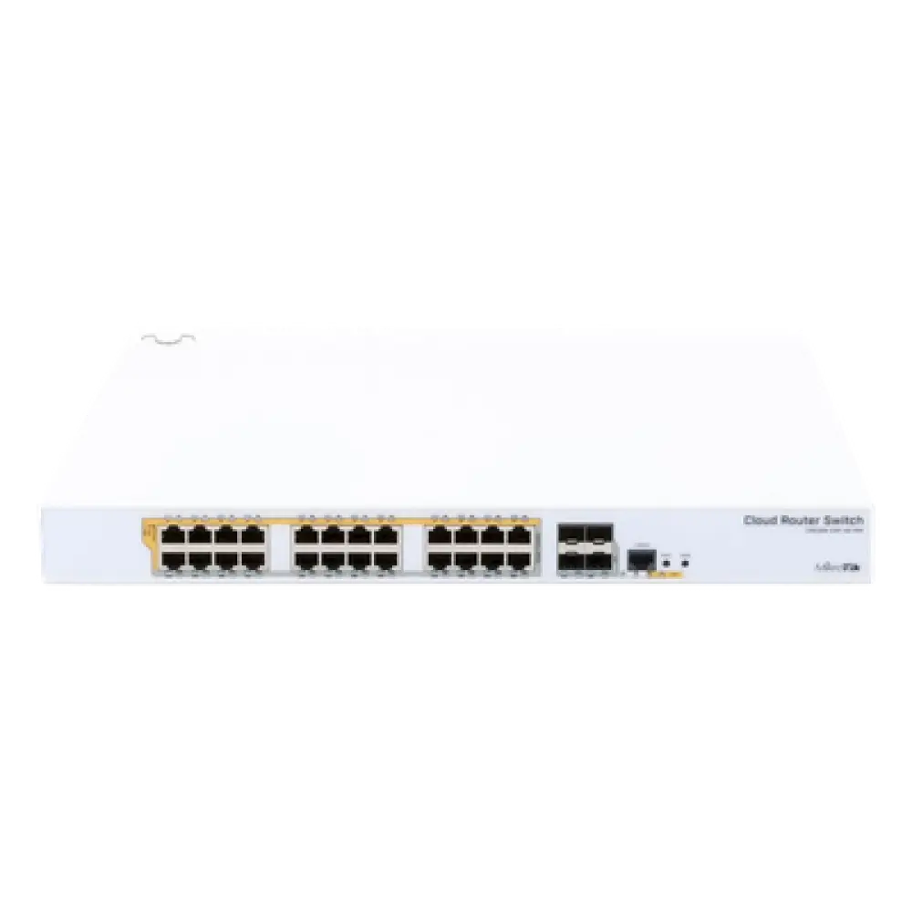 Switch PoE / 24 Puertos Gigabit / 4 SFP+ 10G / 450W PoE / 1U Rack