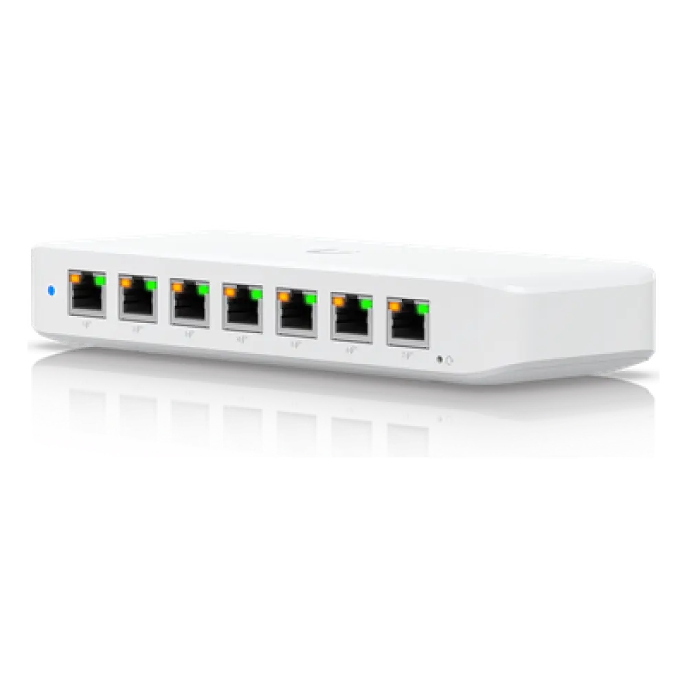 Switch PoE Capa 2 / 8 Puertos GbE / 7 Puertos PoE+ / 1 Puerto Entrada PoE++ / Presupuesto PoE 202 W / Conmutación 16 Gbps / Montaje Versátil