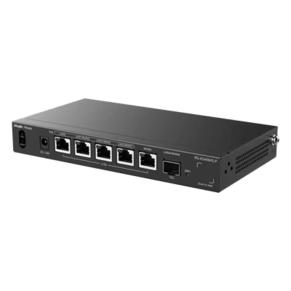Router Balanceador SD-WAN / 2.5 Gbps / 5 Servicios WAN / 400 Usuarios / PoE+ 110 W / SFP+ 10G