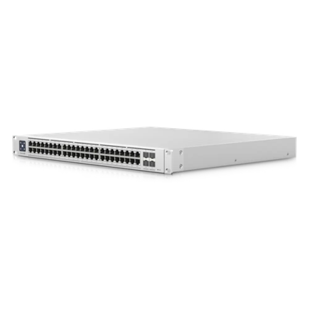 Switch PoE Administrable Capa 3 / 48 Puertos 2.5GbE RJ45 PoE+ / 4 Puertos 10G SFP+ / 720W PoE Total / Pantalla Táctil 1.3" / 320 Gbps