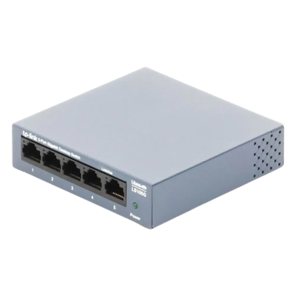 Switch de Escritorio / 5 Puertos Gigabit / 10/100/1000 Mbps / Carcasa Metálica / Auto-MDI/MDIX / Green Ethernet