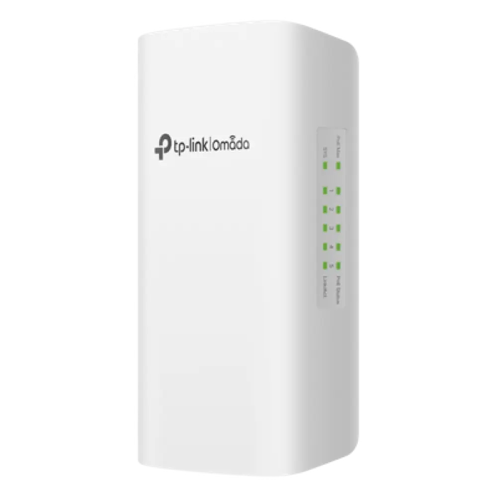 Switch PoE para Exterior / 5 Puertos Gigabit / PoE++ 90W IN / 4x PoE+ 64W OUT / IP55 / 10 Gbps / Gestión Omada