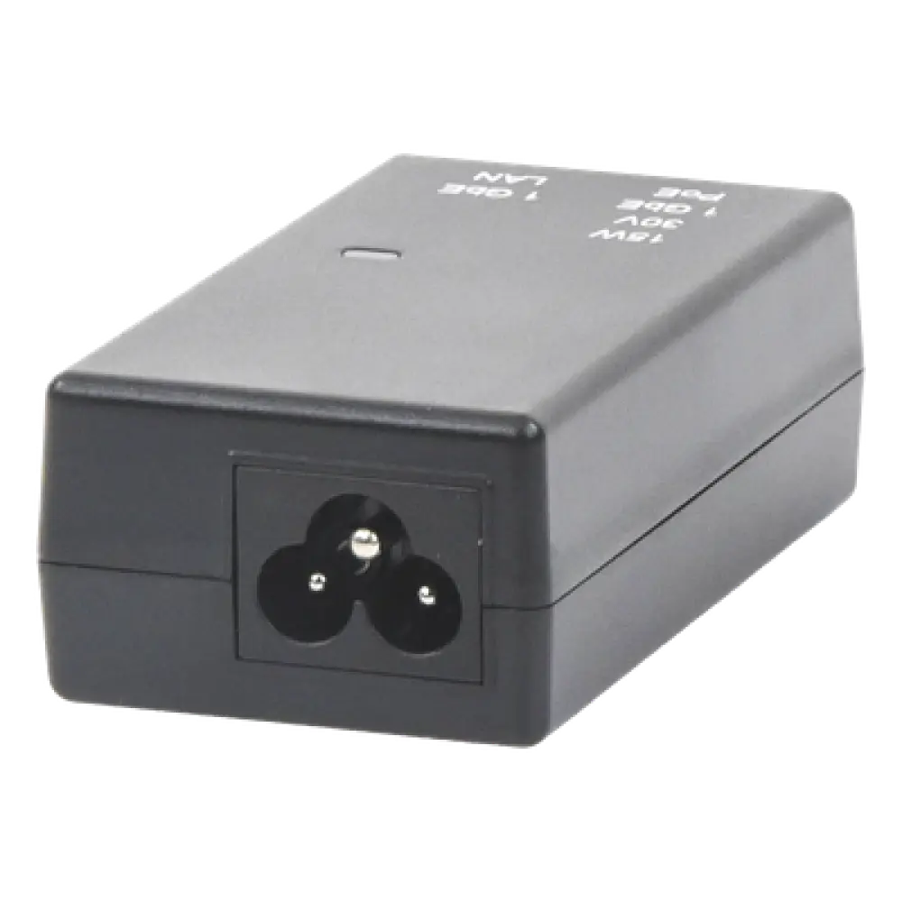 Inyector PoE / 30 VCC / 15W / Gigabit Ethernet / Exterior / 100-240 VCA