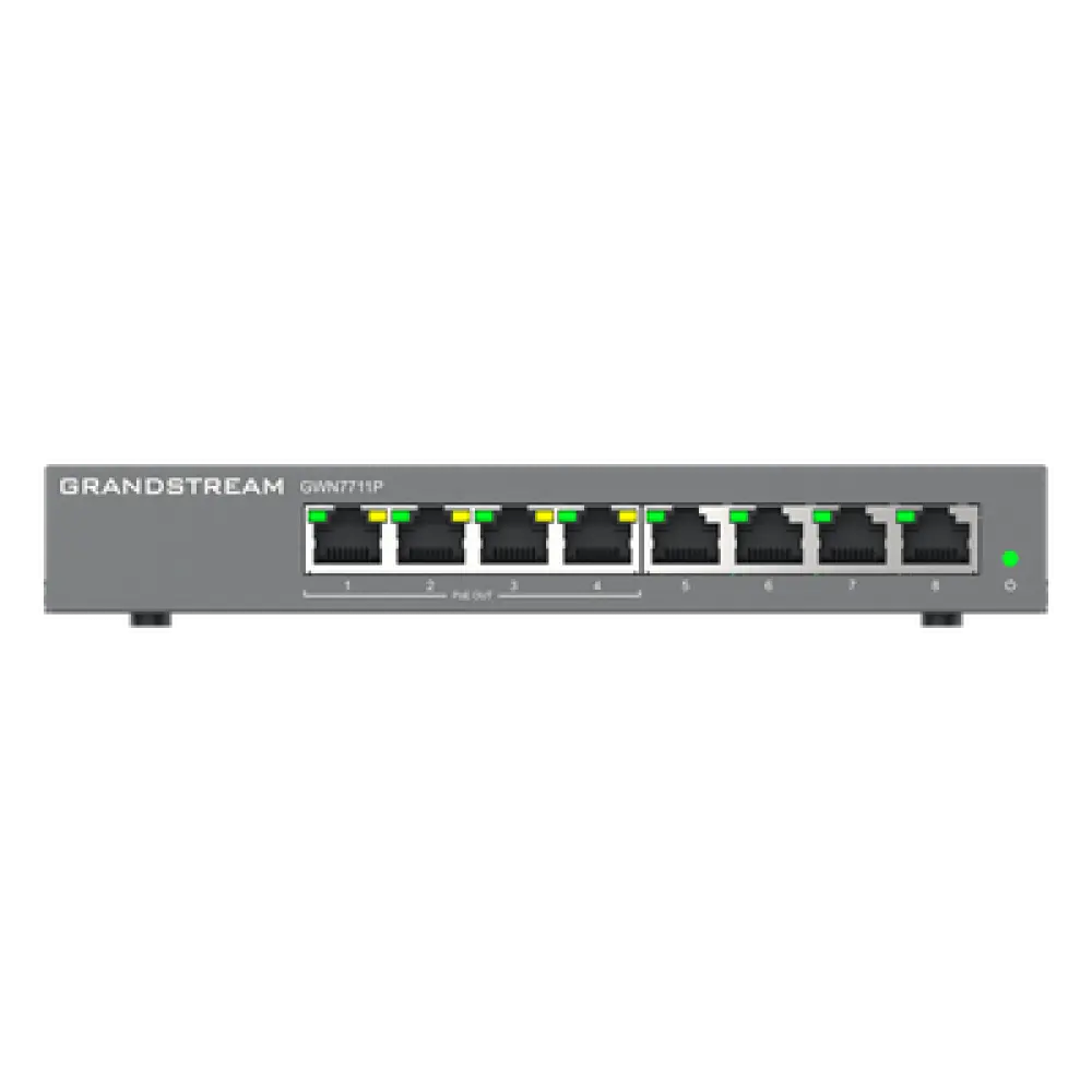 Switch Administrable Capa 2 Lite / 8 Puertos Gigabit / 4 Puertos PoE+ / 32 VLAN / QoS / GDMS Cloud / Montaje Pared y Escritorio