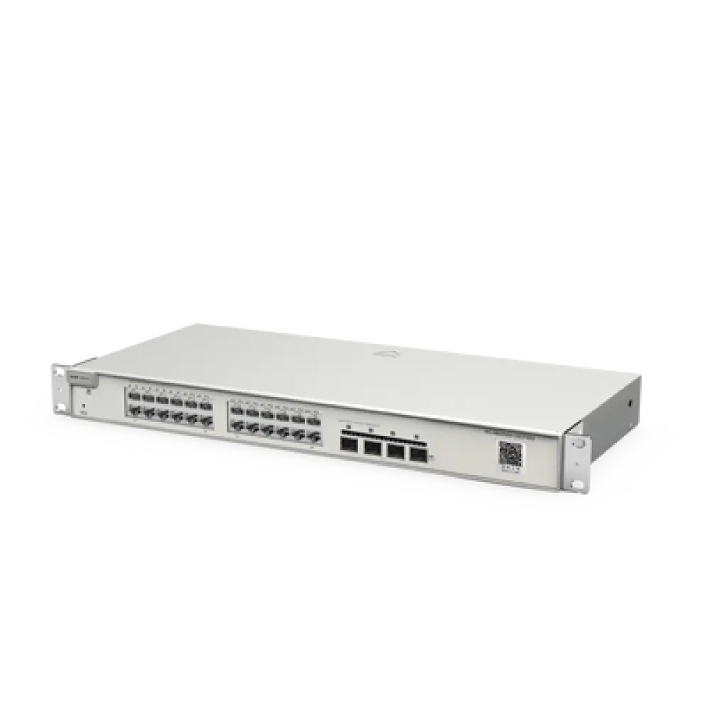Switch Administrable Capa 2+ / 24 Puertos Gigabit / 4 SFP+ 10Gb / Capacidad de Conmutación 128 Gb/s / Gestión en Nube / Montaje Rack 1U