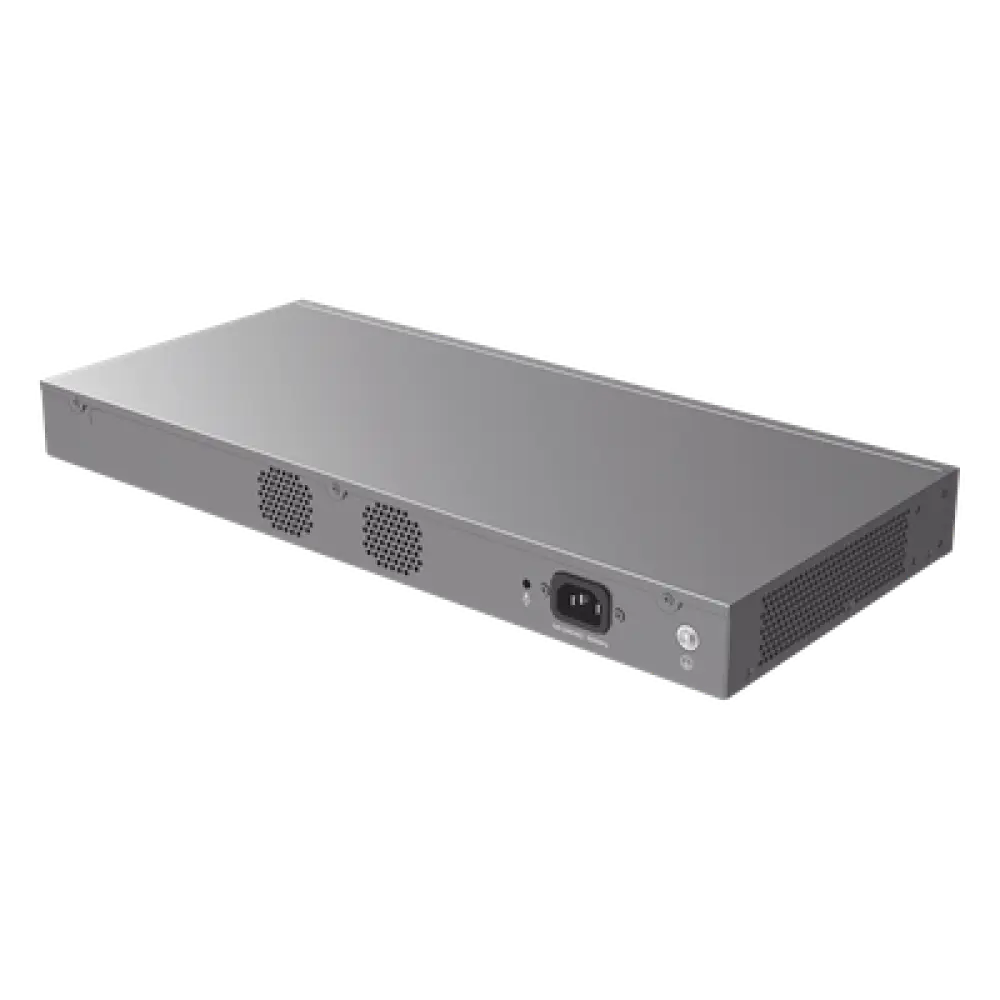 Switch Capa 3 PoE+ Administrable / 16 Puertos Gigabit + 4 SFP+ 10G / 240W PoE / 112 Gbps / Montaje en Rack
