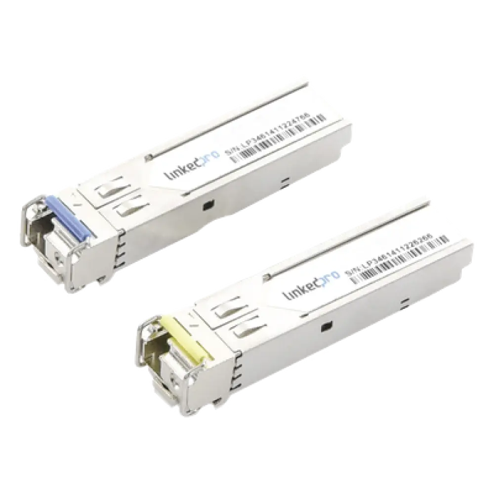 Transceptor SFP+ Industrial / 10 Gbps / Monomodo Bidireccional 1270 & 1330 nm / LC/UPC Simplex / DDM / 10 km (32,808 ft) / 2 Piezas