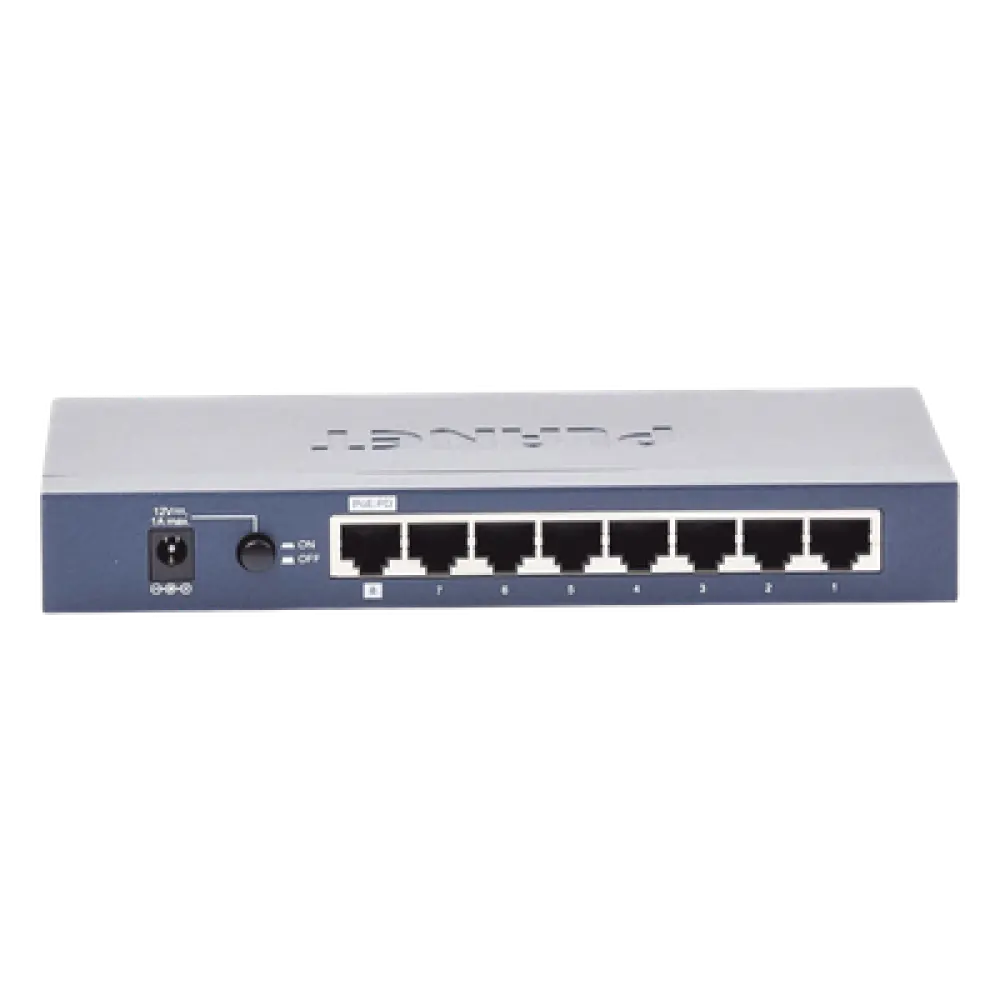 Switch Administrable / 8 Puertos Gigabit / 2 Puertos SFP / 20 Gbps Switching / Alimentación Dual PoE + DC / IPv6/IPv4 / CloudNMS