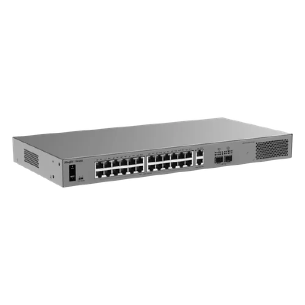 Switch Layer 2 Smart Cloud Managed / 28 Puertos Gigabit / 24 Puertos PoE+ 370 W / Switching 56 Gbps / Forwarding 41.664 Mpps / Protección 6 kV / CCTV Mode