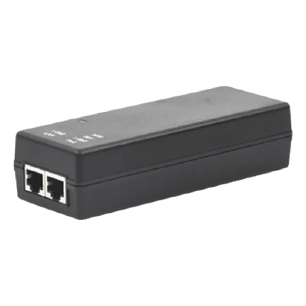 Inyector PoE Gigabit / 56Vcc / 30W / Eficiencia Nivel V / Protección Cortocircuito y Sobrevoltaje / 1000BASE-T