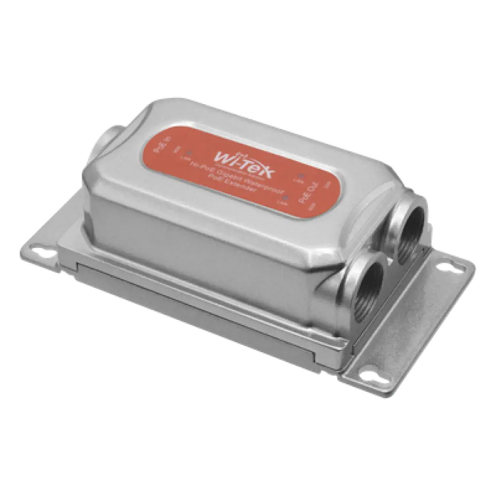 Extensor PoE para Exterior / Entrada 90W / 2 Salidas 60W y 30W / 3 Puertos Gigabit / IP68 / -40°C a 80°C