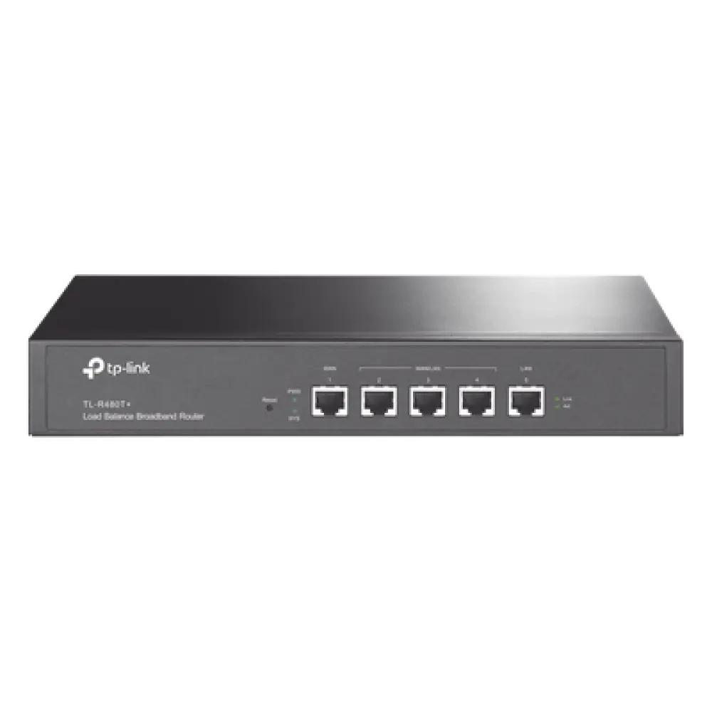 Router Balanceador de Carga / 4 Puertos WAN / 30,000 Sesiones Concurrentes / Firewall Integrado / Control de Banda por IP