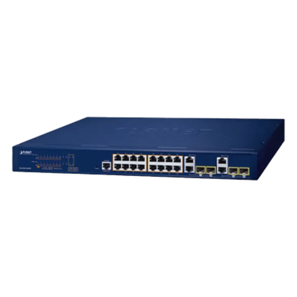 Switch Administrable PoE+ / 16 Puertos Gigabit / 4 SFP / 240 W / Capa 2