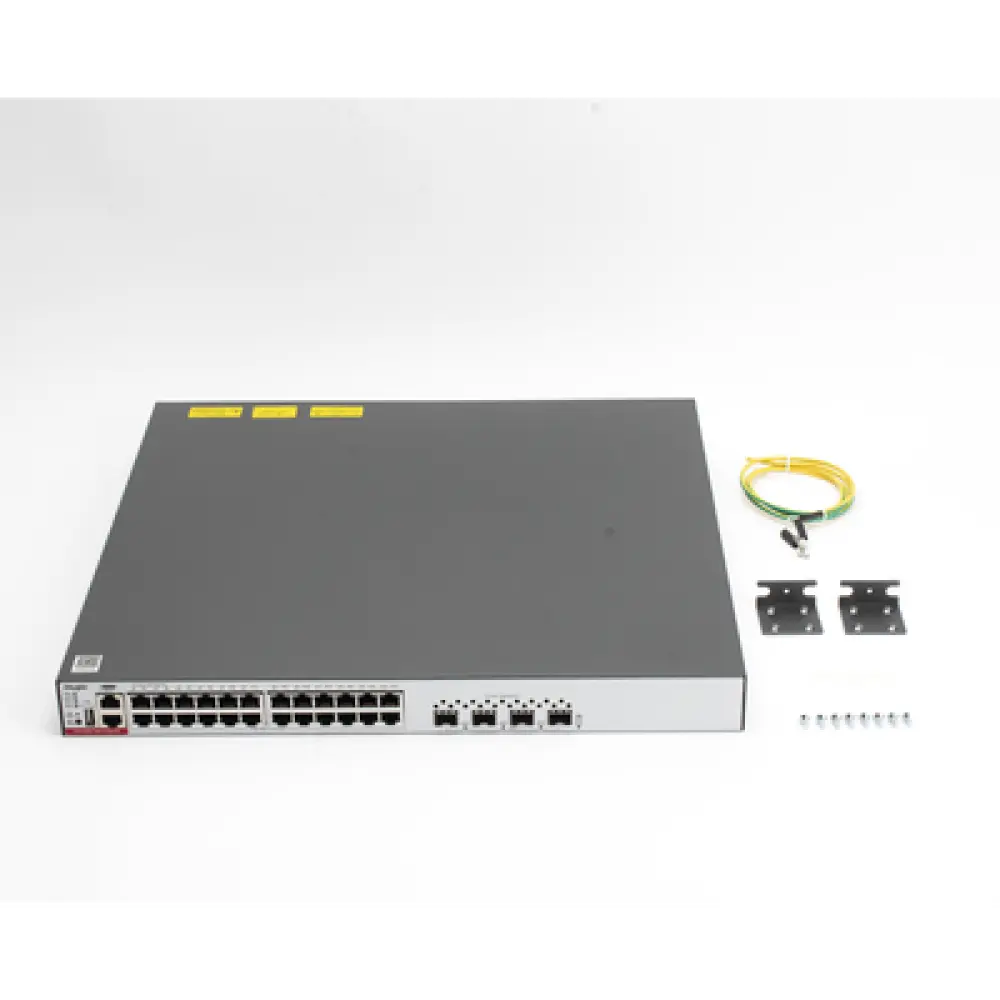 Switch L3 PoE+ / 24 Puertos Gigabit / 4 SFP+ 10G / 128 Gbps / 96 Mpps / 750W PoE / 1.45 x 1.38 x 0.14 ft