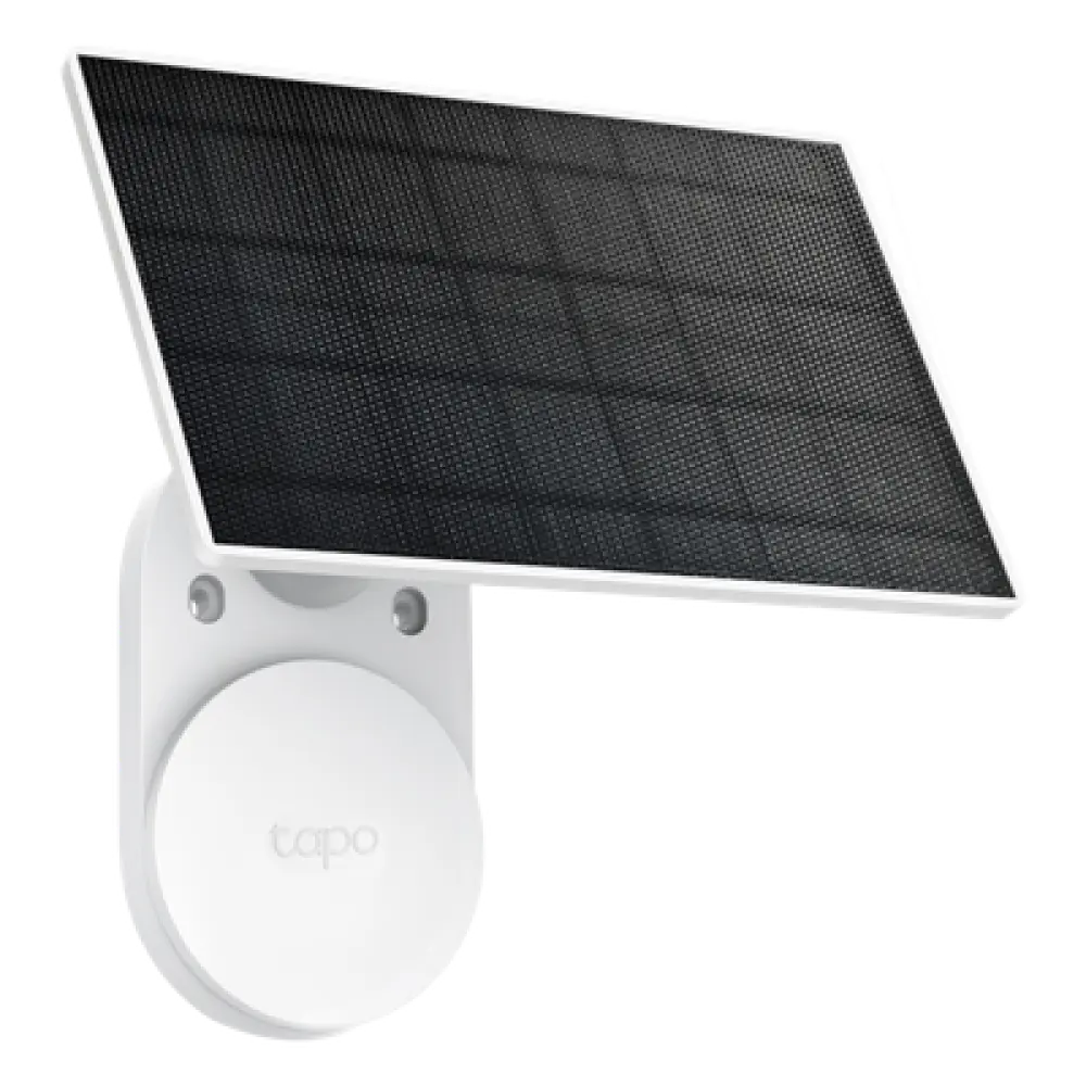 Panel Solar para Cámaras de Seguridad / 2.5 W / 5.2 V / IP65 / Cable 4 m (13.1 ft) / Conexión Tipo-C + Micro USB / Montaje Ajustable