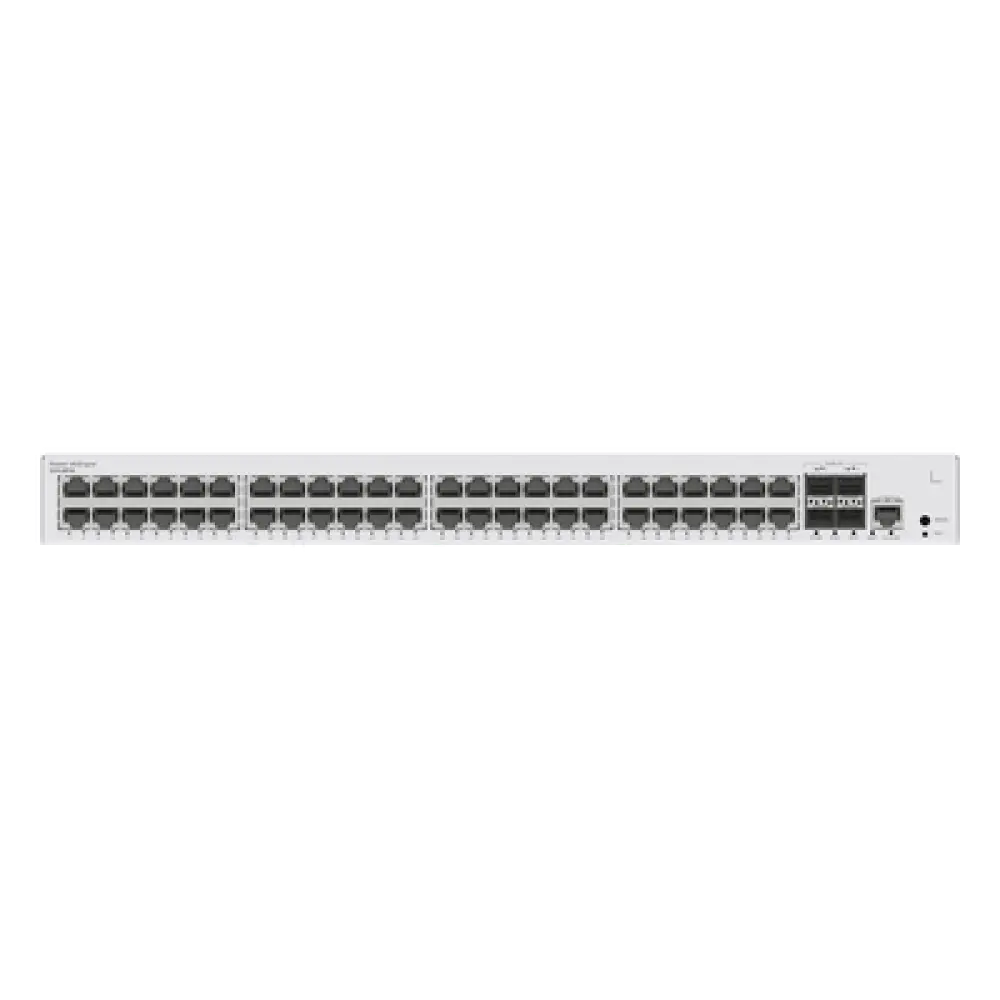 Switch PoE Administrable Capa 3 / 48 Puertos Gigabit PoE / 4 Uplink 10GE SFP+ / PoE Perpetuo / 380W / iStack / ERPS