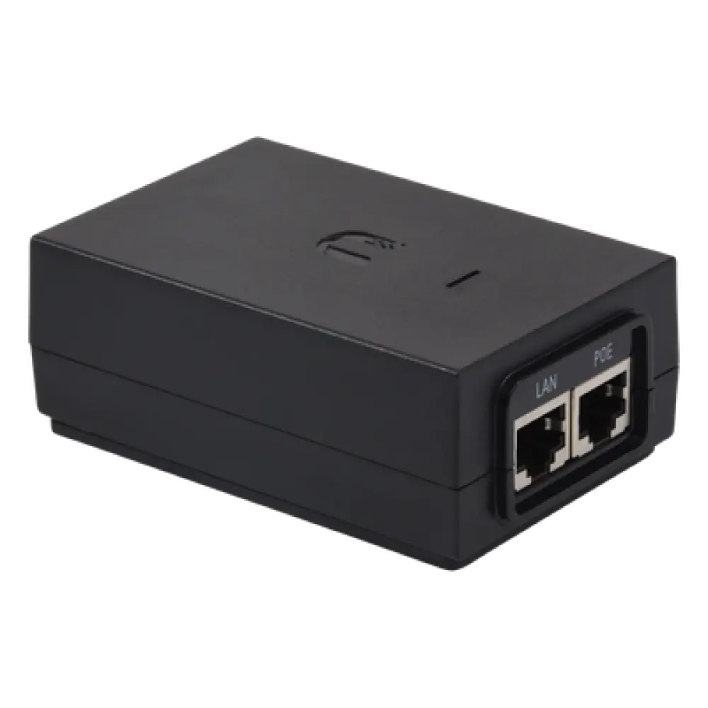 Adaptador PoE / 24 VDC / 1.25 A / Puerto Gigabit / 4 Pares / Protección ESD / 94 x 60 x 33 mm