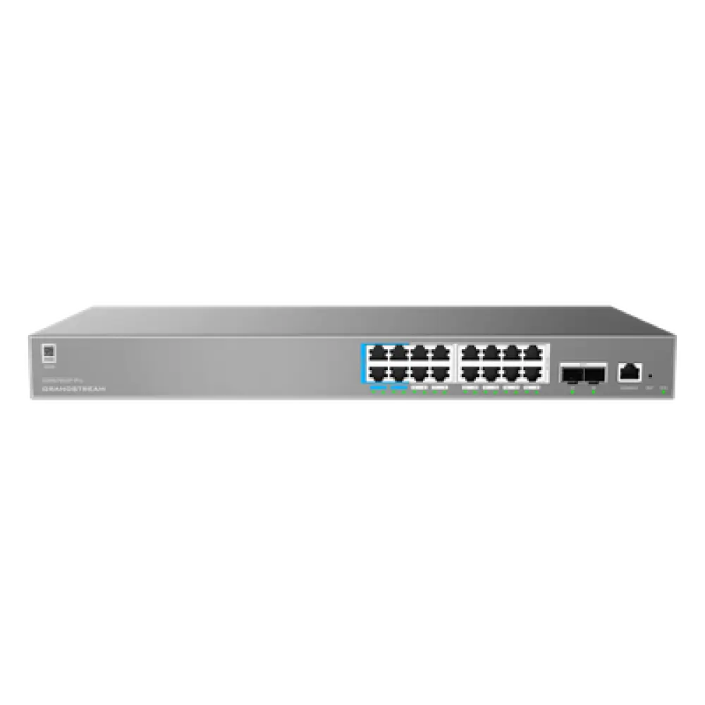 Switch Administrable Capa 2++ / 16 Puertos Gigabit PoE / 2 SFP+ / PoE++ 870.9W / Stacking 8 Unidades / 216 Gbps