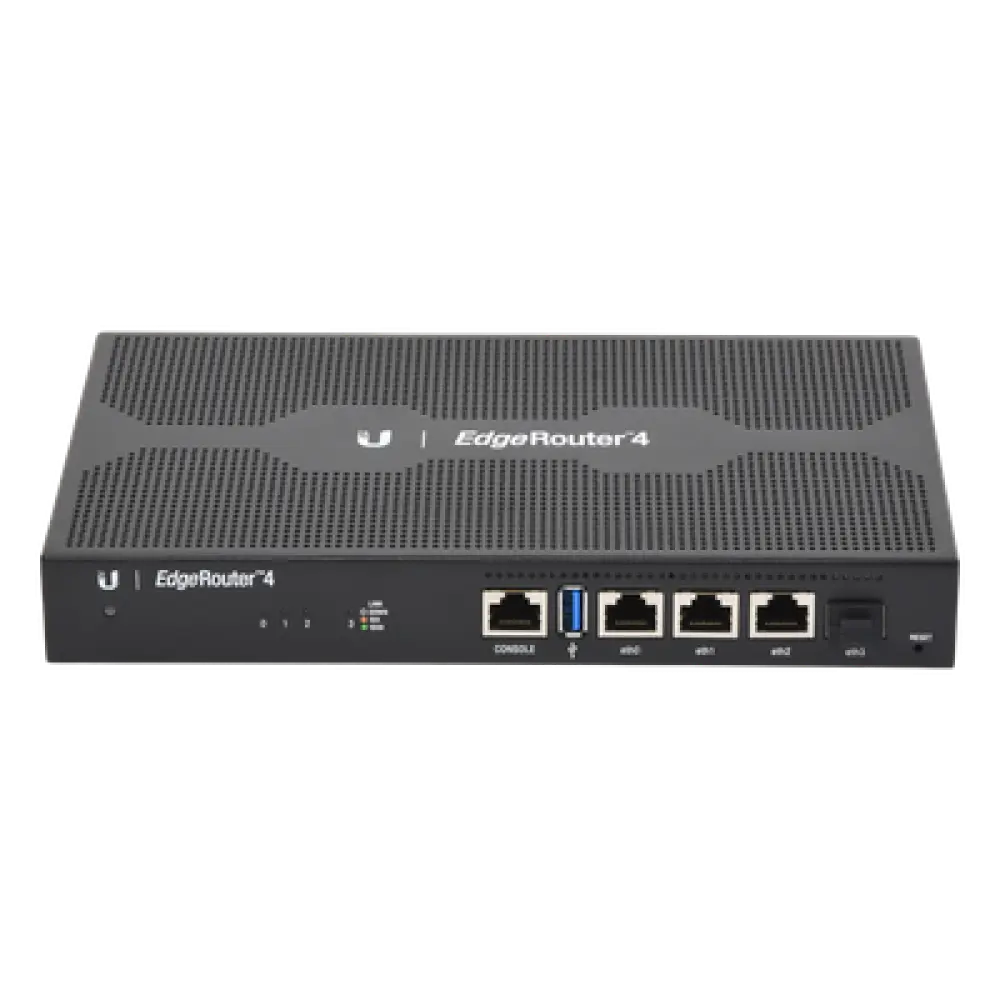 Router Edge / 4 Gbps / 3.4 Mpps / 3x RJ45 Gigabit + 1x SFP / 4-Core 1 GHz / 1 GB RAM / Rack 0.75 x 0.45 x 0.10 ft