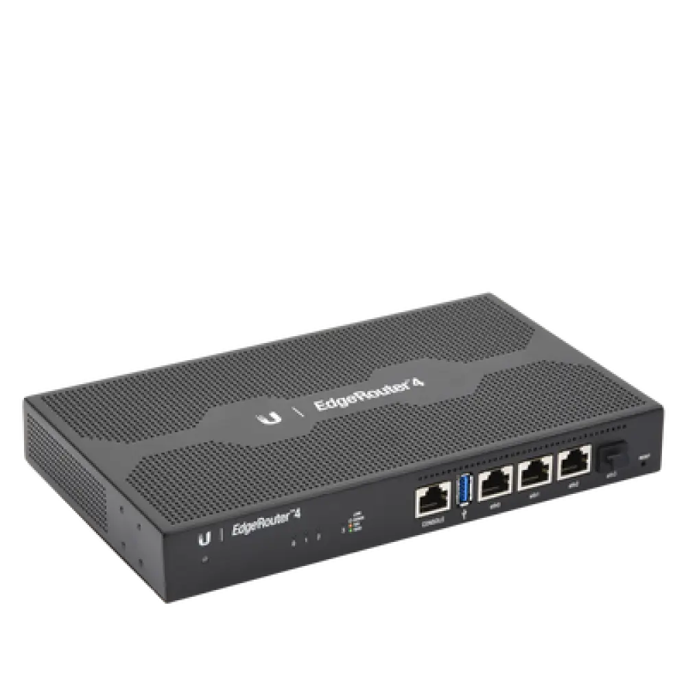 Router Edge / 4 Gbps / 3.4 Mpps / 3x RJ45 Gigabit + 1x SFP / 4-Core 1 GHz / 1 GB RAM / Rack 0.75 x 0.45 x 0.10 ft