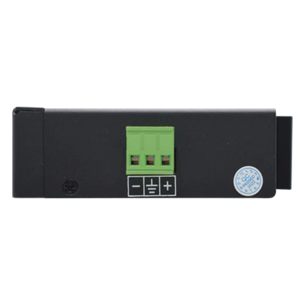 Splitter PoE Industrial / Entrada 90 W 802.3bt / Salida DC Seleccionable 12V/16V/24V/48V / 2 Puertos Gigabit / Protección 6 kV / Riel DIN