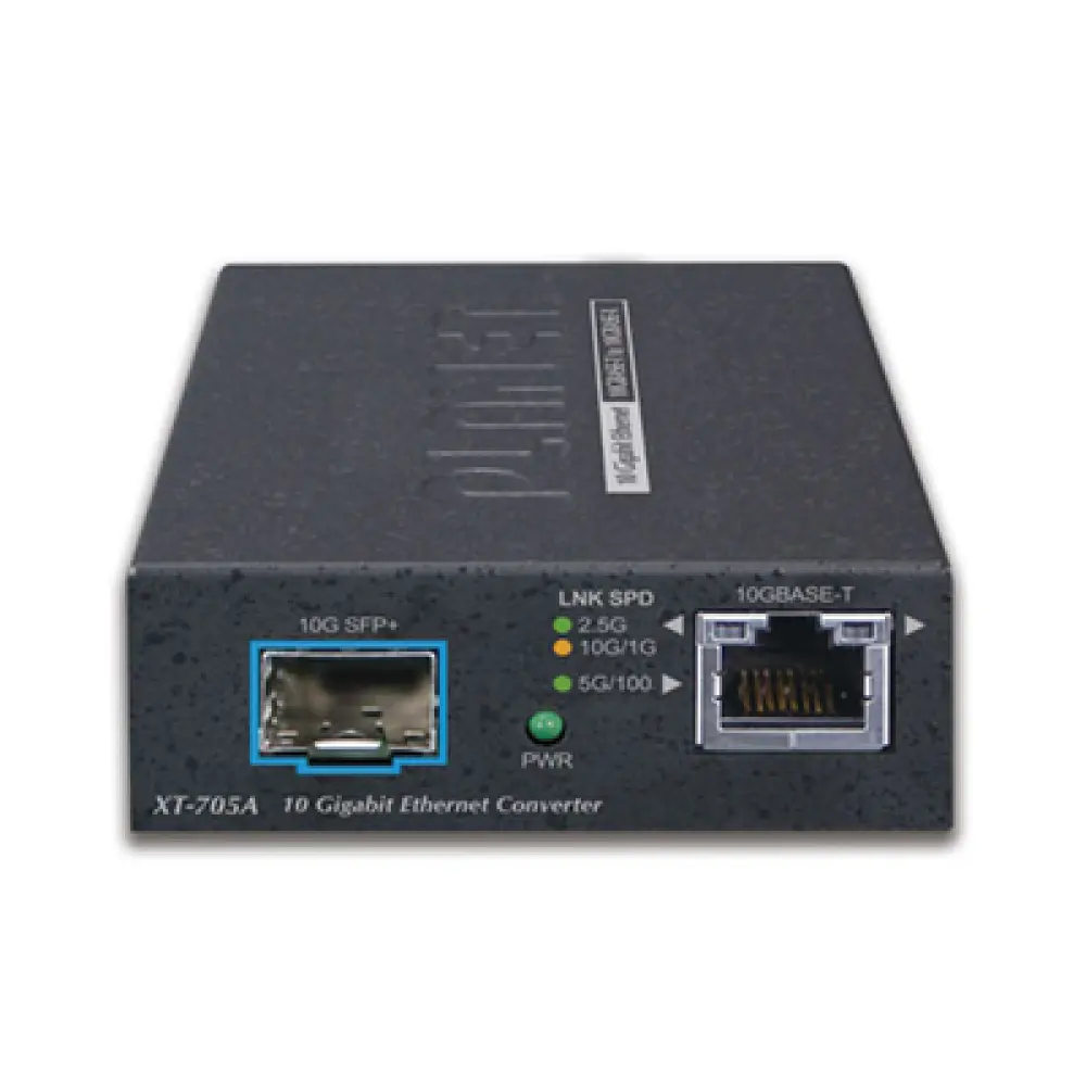 Convertidor de Medios / 10G/5G/2.5G/1G/100M a SFP+ / 10GBASE-X / Cobre a Fibra / 300m a 60km / 3.75W
