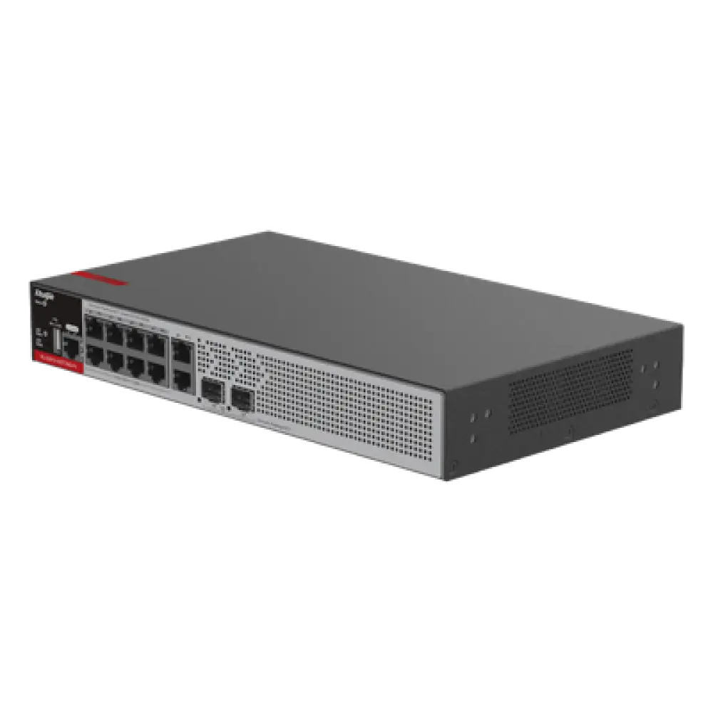 Switch PoE+ Administrable L2+ / 8 Puertos PoE+ Gigabit / 2 Uplink SFP 2.5G / 125W PoE / 30Gbps / 1U