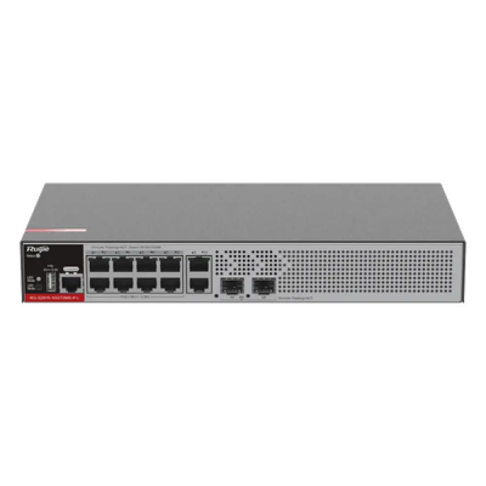 Switch PoE+ Administrable L2+ / 8 Puertos PoE+ Gigabit / 2 Uplink SFP 2.5G / 125W PoE / 30Gbps / 1U