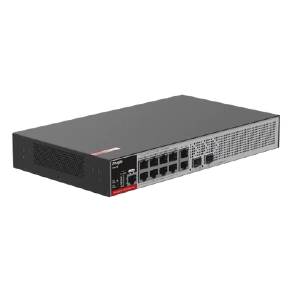 Switch PoE+ Administrable L2+ / 8 Puertos PoE+ Gigabit / 2 Uplink SFP 2.5G / 125W PoE / 30Gbps / 1U