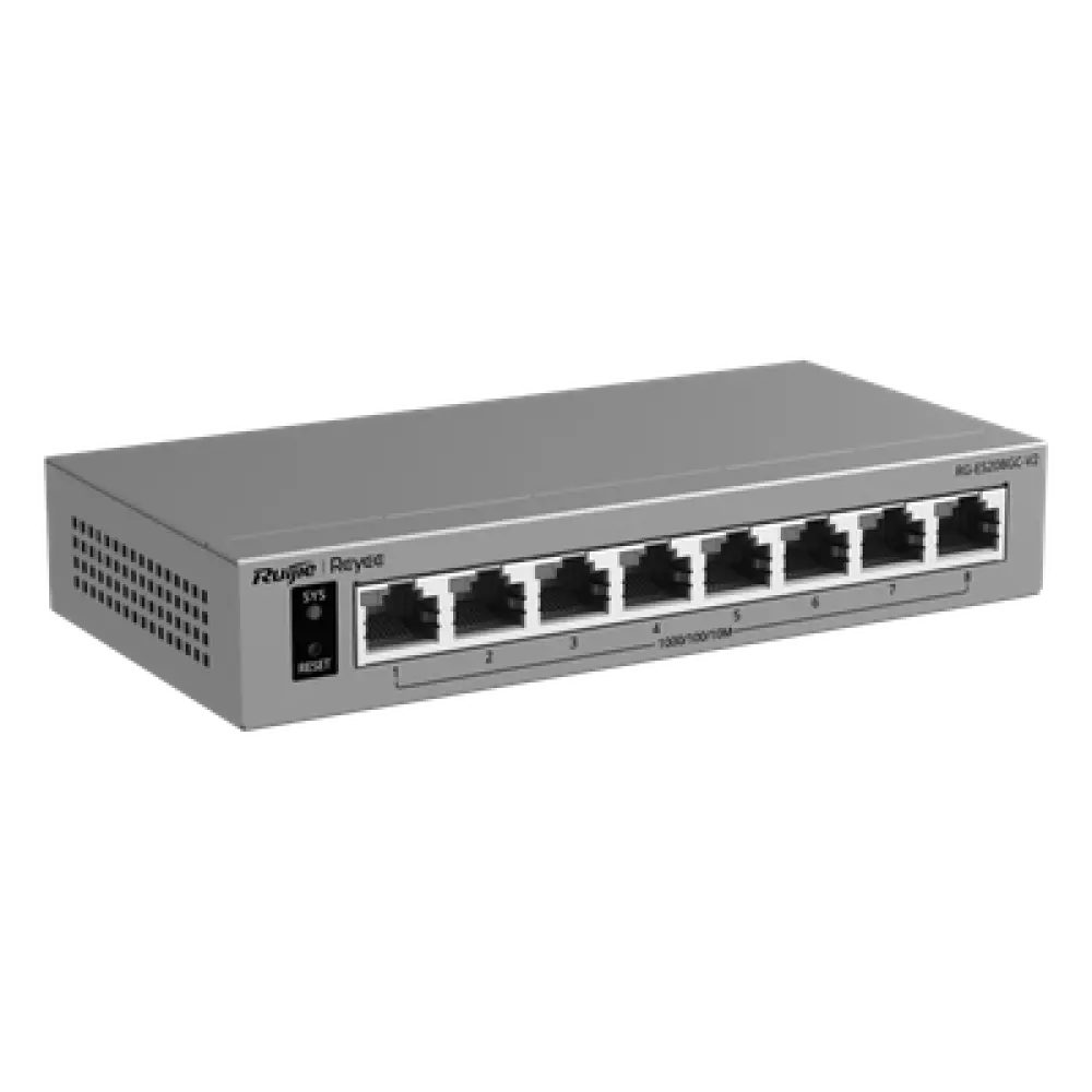 Switch Gigabit Smart Cloud-Managed / 8 Puertos 10/100/1000BASE-T / Capa 2 / Switching 16 Gbps / AI-Powered Failover / Modo CCTV Un-Click / Gestión Cloud / Fanless / Protección Surge 6 kV