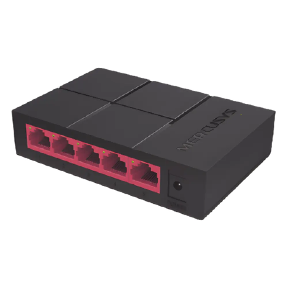 Switch de Escritorio / 5 Puertos Gigabit / 5 Gbps Capacidad de Conmutación / Sin Ventilador / Plug and Play