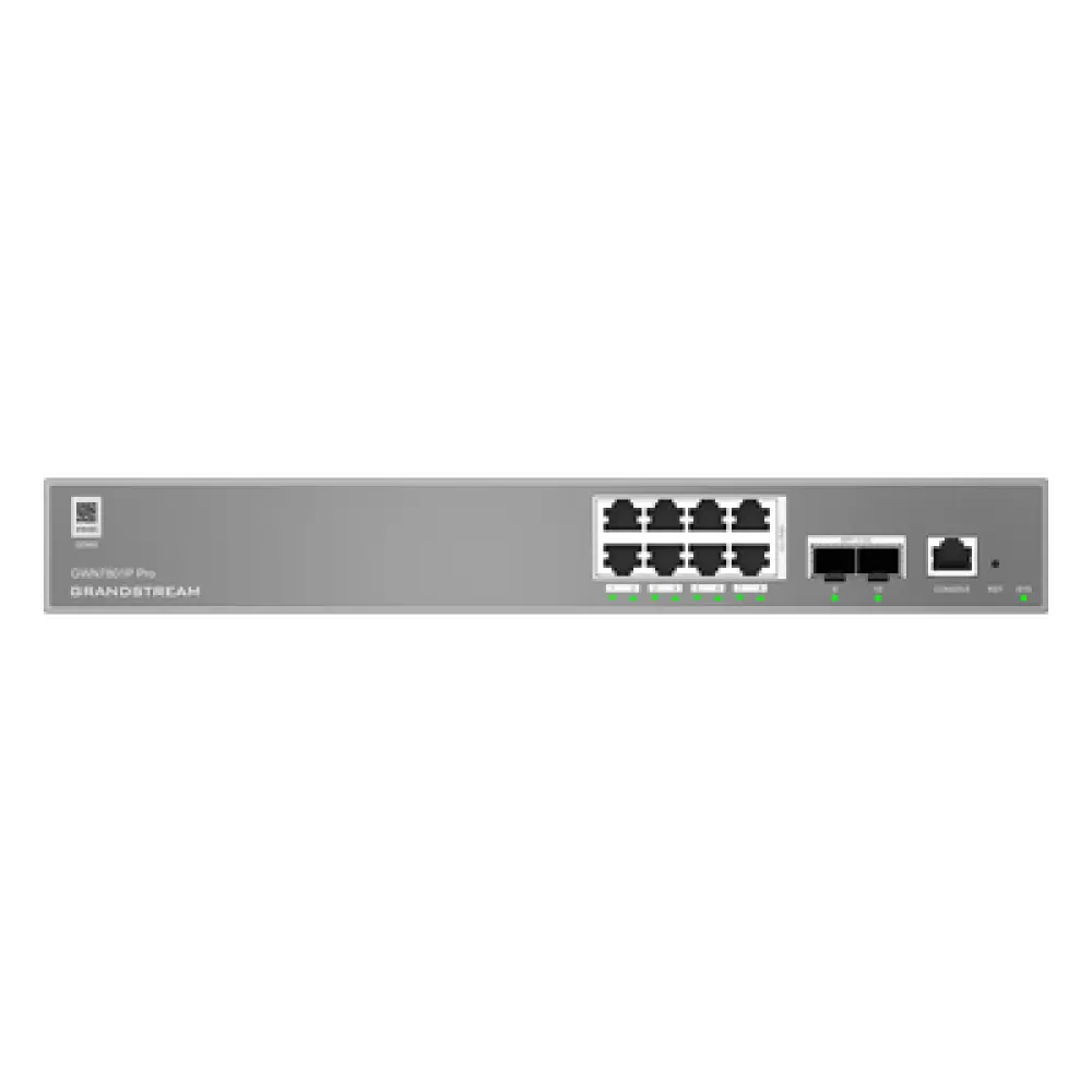 Switch Administrable L2++ / 8 Puertos Gigabit PoE 120W / 2 Puertos 2.5G SFP / 26 Gbps / Gestión Cloud / VLAN 4K