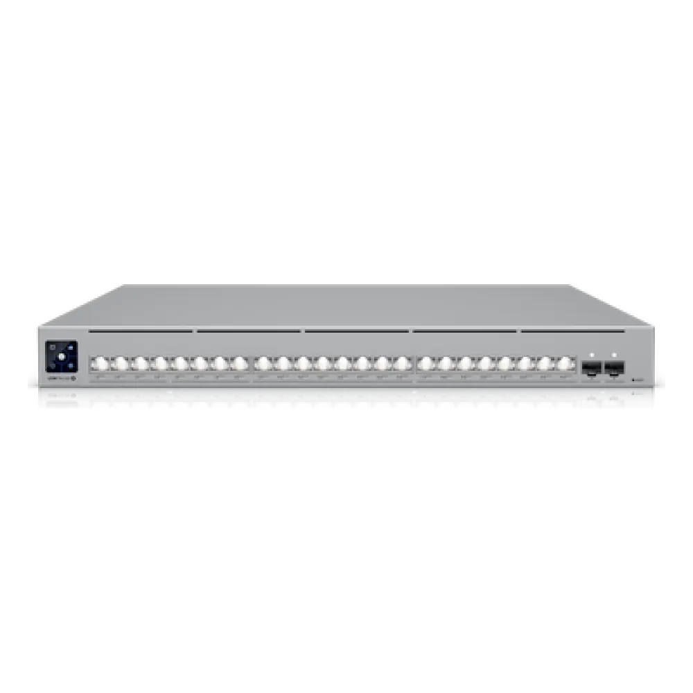 Switch Administrable Capa 3 / 24 Puertos PoE+++ / 16 × 10 GbE + 8 × 2.5 GbE / 2 Puertos SFP28 25 G / 720 W PoE / Etherlighting™