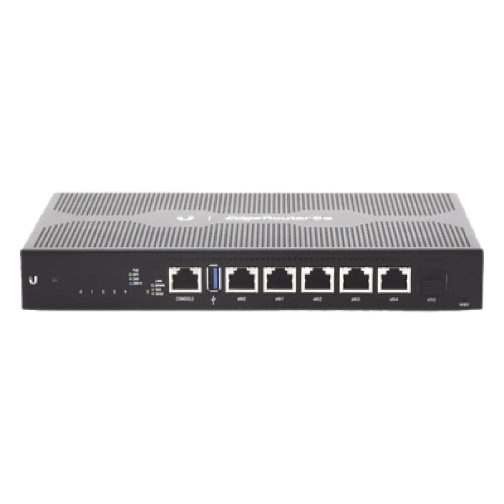 Router Edge / 6 Puertos Gigabit / 1 SFP / PoE 24V Pasivo / 6 Gbps / 4-Core 1 GHz