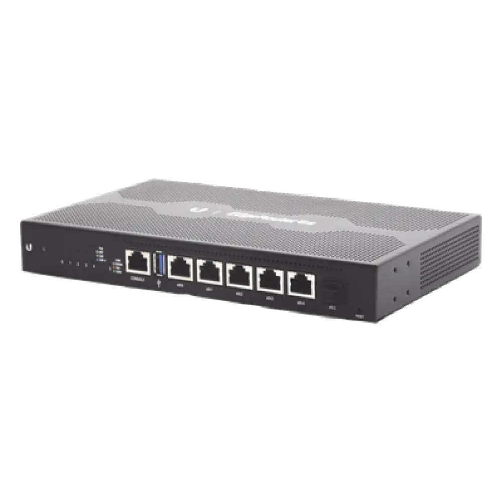 Router Edge / 6 Puertos Gigabit / 1 SFP / PoE 24V Pasivo / 6 Gbps / 4-Core 1 GHz