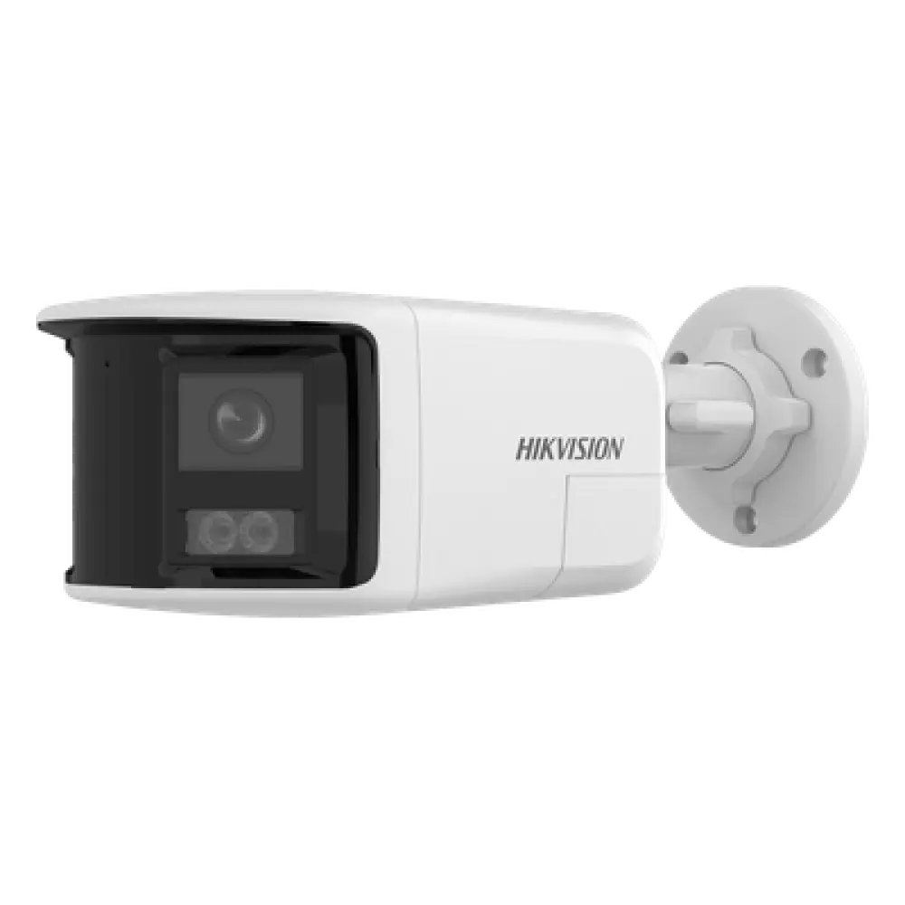 Cámara Bala IP / 6 Megapixel / Dual Light 30 m (98.4 ft) / Ángulo Panorámico 180° / Audio Bidireccional / IP67 / PoE 802.3af