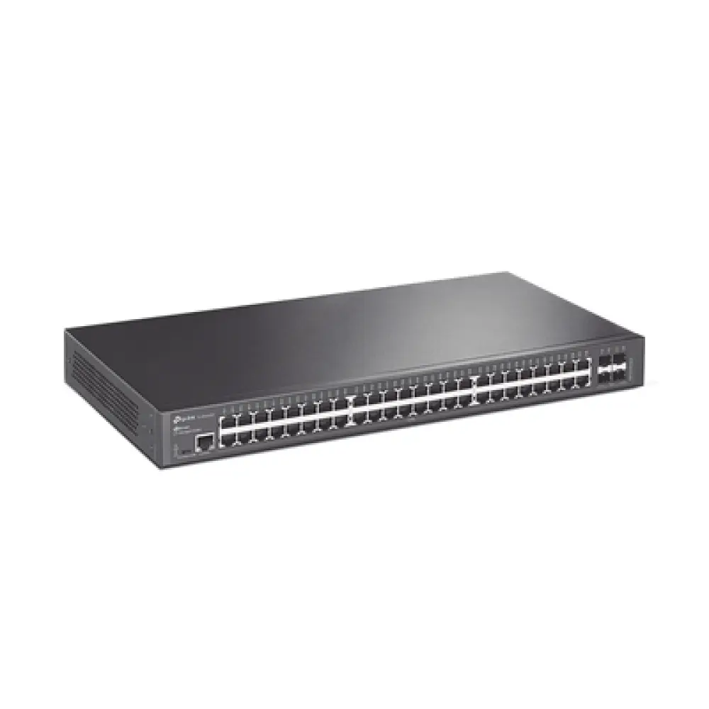 Switch Administrable / 48 Puertos Gigabit / 4 Puertos SFP+ 10G / Rendimiento 176 Gbps / Sin Ventilador / Gestión Centralizada en la Nube