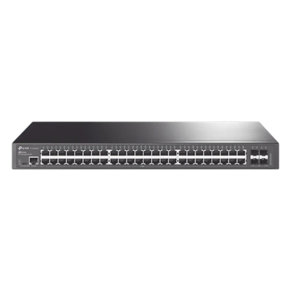 Switch Administrable / 48 Puertos Gigabit / 4 Puertos SFP+ 10G / Rendimiento 176 Gbps / Sin Ventilador / Gestión Centralizada en la Nube
