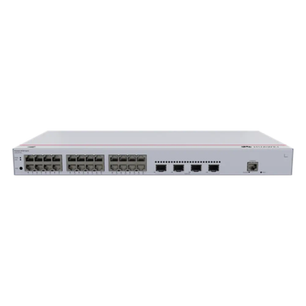 Switch Administrable Capa 2 / 24 Puertos Gigabit / 4 Uplink 10GE SFP+ / Capacidad 128 Gbps / Diseño 1U Rack