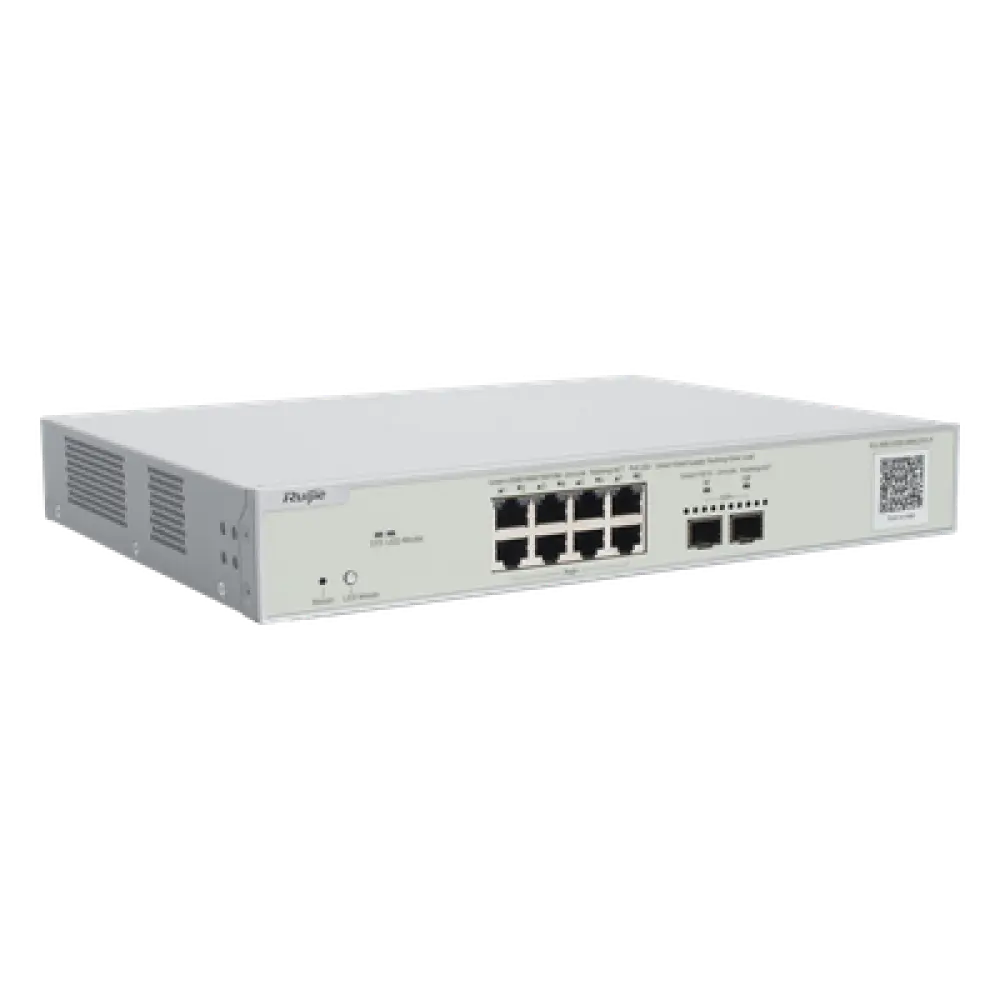 Switch PoE+ Multi-Gigabit / 8 Puertos 2.5G / 2 Uplink SFP+ 10G / Capa 2 / 240W PoE / 80 Gbps / Cloud Administrable
