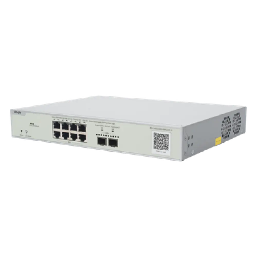 Switch PoE+ Multi-Gigabit / 8 Puertos 2.5G / 2 Uplink SFP+ 10G / Capa 2 / 240W PoE / 80 Gbps / Cloud Administrable