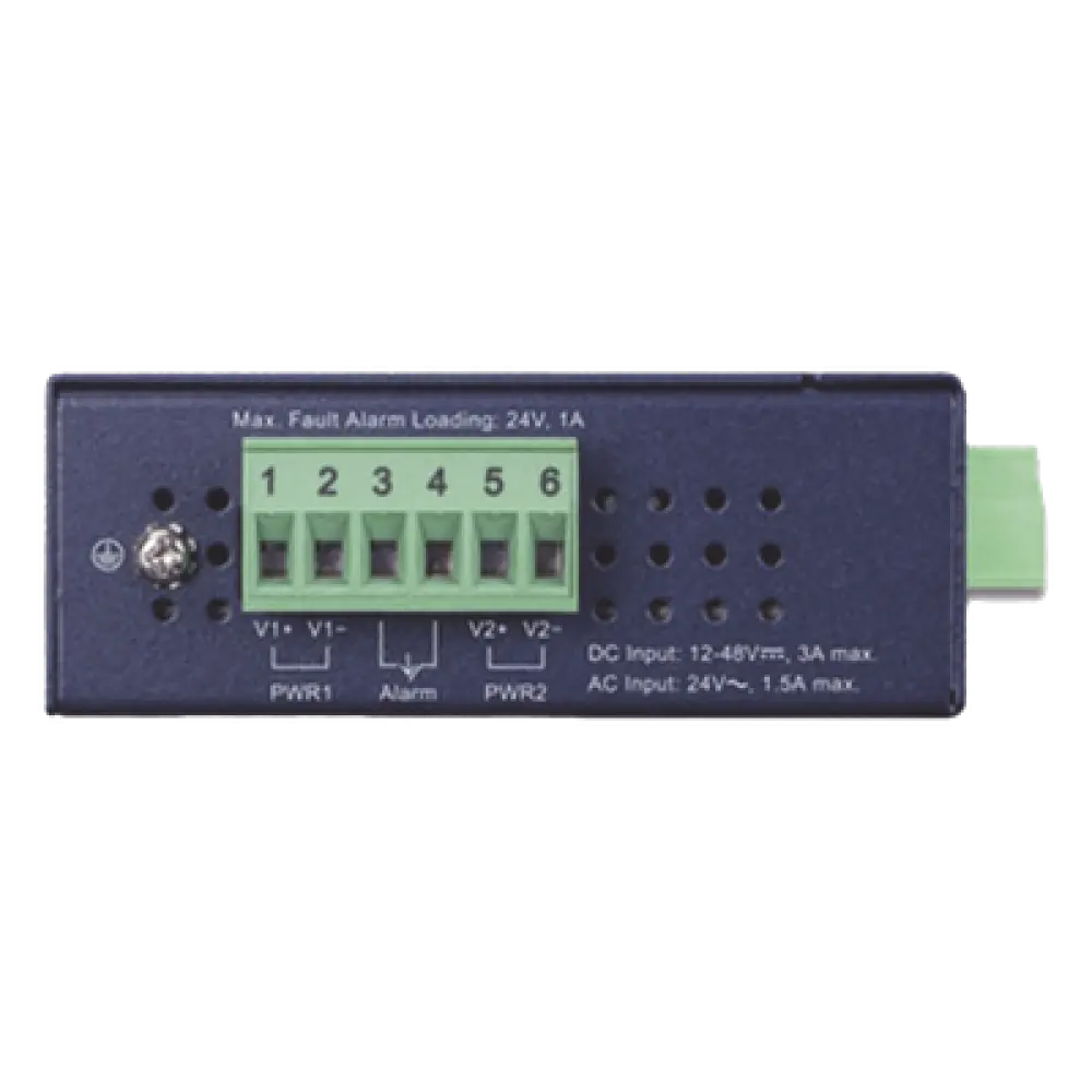 Convertidor de Medios PoE Industrial / SFP 1000BASE-X a RJ45 Gigabit / PoE+ 802.3at 30W / -40 a 75°C / IP30 / 12-48V CC o 24V CA