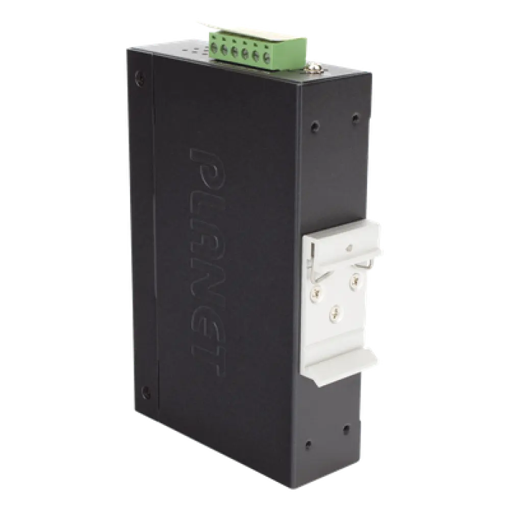 Convertidor de Medios PoE Industrial / SFP 1000BASE-X a RJ45 Gigabit / PoE+ 802.3at 30W / -40 a 75°C / IP30 / 12-48V CC o 24V CA