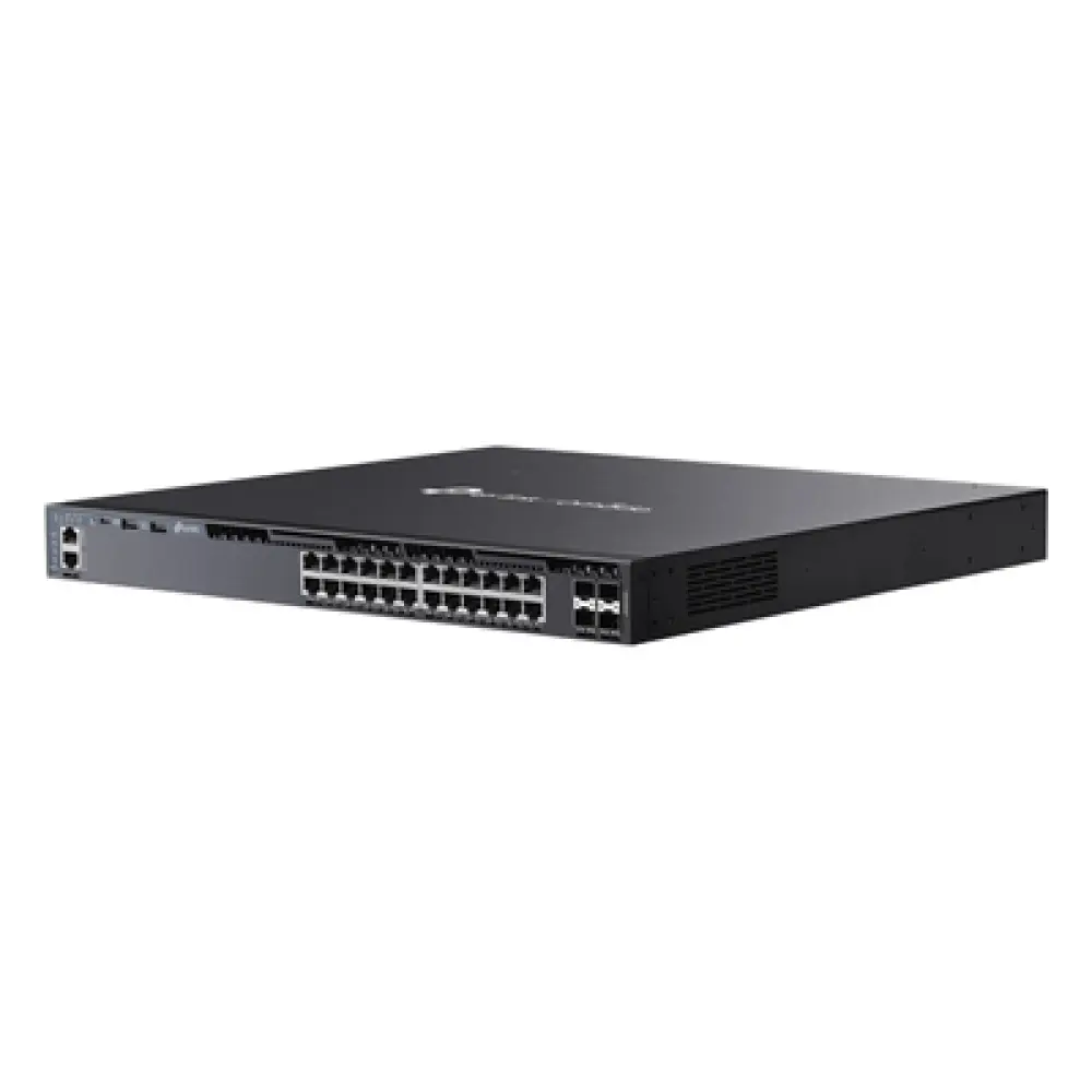 Switch L3 Gestionable PoE+ / 24 Puertos Gigabit / 4 Slots 10G SFP+ / Stacking 80 Gbps / PoE 720W / Redundancia N+1