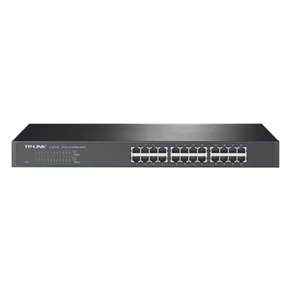 Switch / 24 Puertos 10/100 Mbps / Montaje en Rack / 35.7 Mpps Throughput / Auto MDI/MDIX