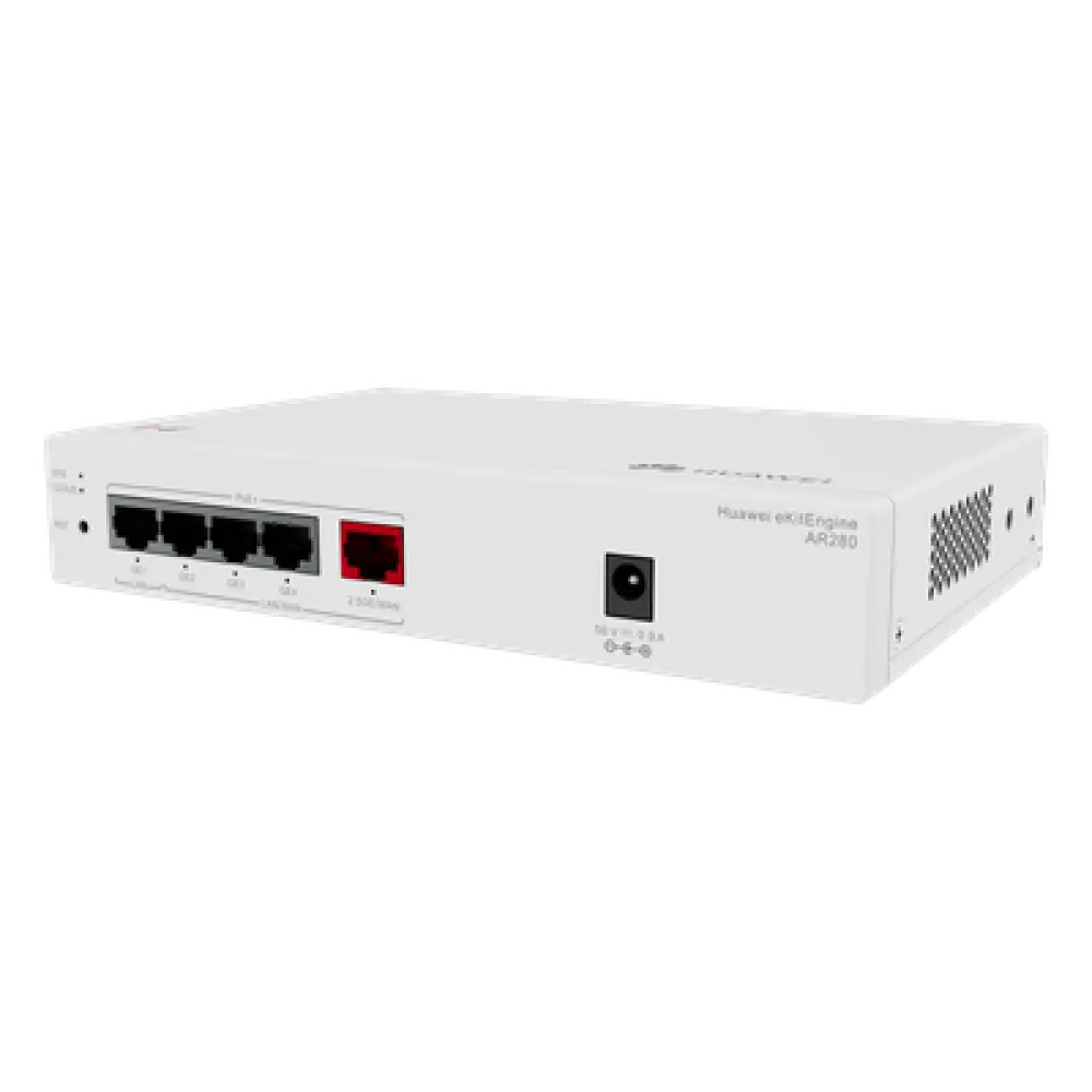 Router Multiservicio / 2.5 Gbps WAN / 5 Puertos PoE+ / 41W Presupuesto PoE / Controladora 16 APs / 150 Clientes / Gestión en la Nube