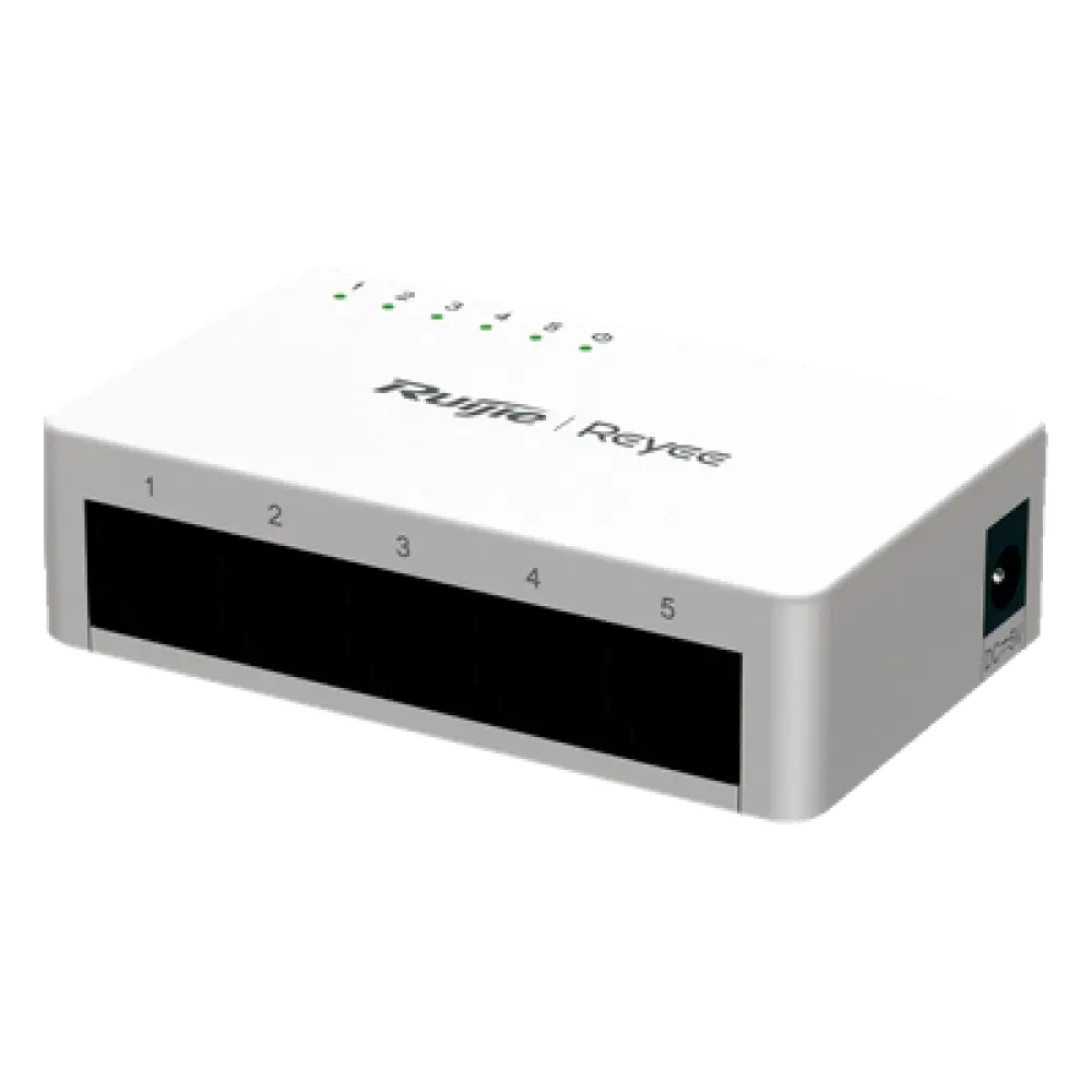 Switch No Administrable / 5 Puertos 10/100 Mbps / Visibilidad Cloud / Plug & Play / 1 Gbps Switching Capacity